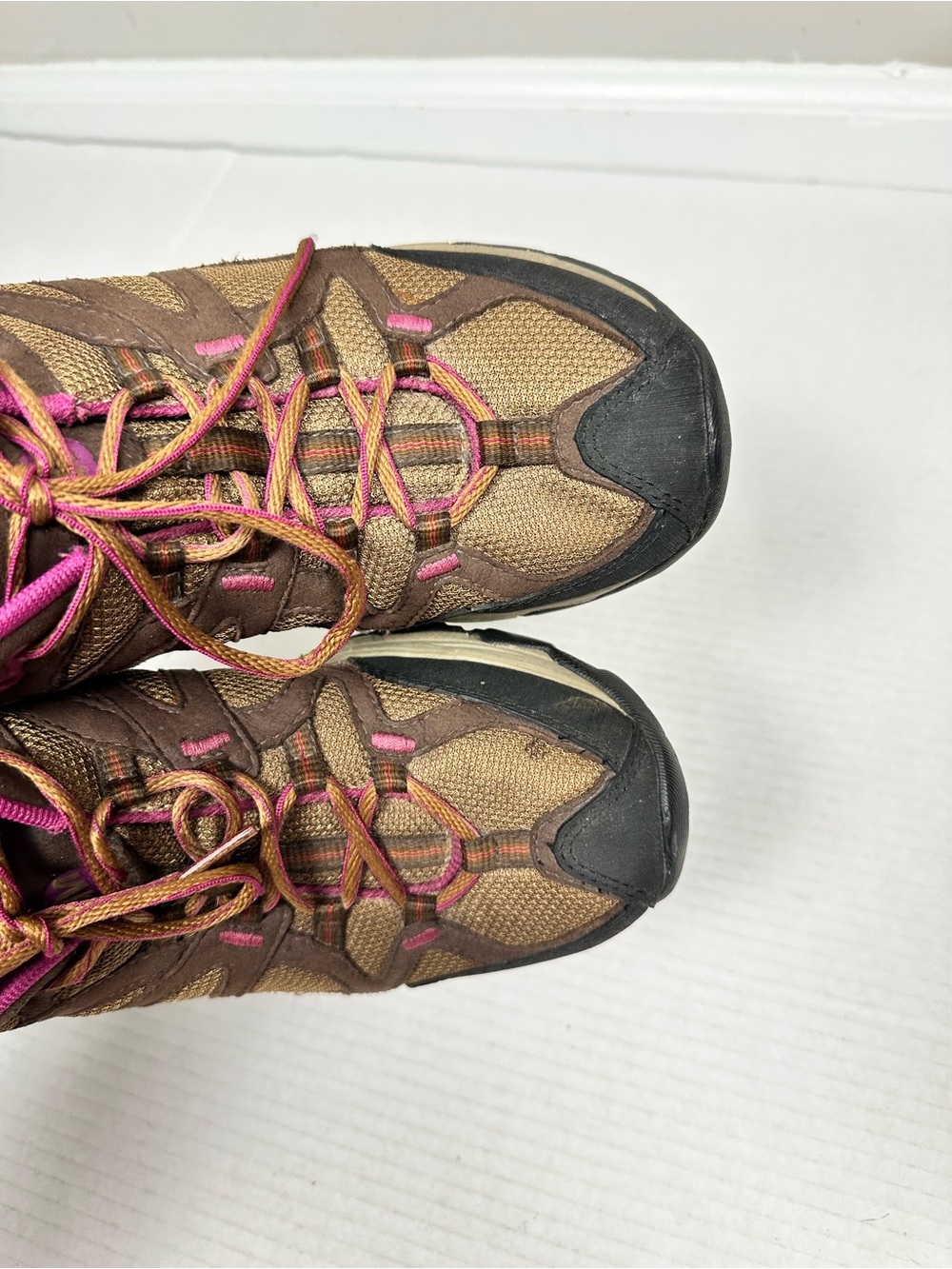 Merrell J55690 Otter Brown Pink Mesh Waterproof Hiking Trail Shoes Women's 9.0 - Picture 6 of 9